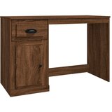 Maison Chic Pisalna miza - pisarniška miza - Računalniška miza s predalom rjav hrast 115x50x75 cm inženirski les, (21785006) | Shoptok.si