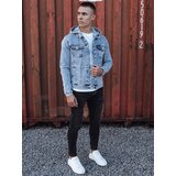 DStreet Kurtka męska jeansowa z kapturem niebieska | Shoptok.si