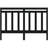  Uzglavlje za krevet crno 156 x 4 x 100 cm od masivne borovine | shoptok.hr