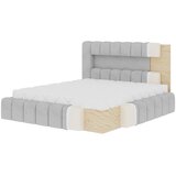 ELTAP Bež tapecirani bračni krevet s prostorom za odlaganje s podnicom 180x200 cm Lamica – | shoptok.hr
