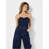 Noisy May Dark blue womens denim top Lelou - Women Cene