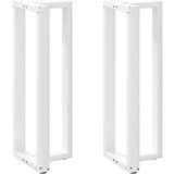  Noge za barsko mizo v obliki črke T, 2 kosa, bele barve, 40x35x(110-111) cm, jeklo | Shoptok.si