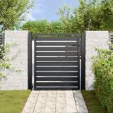  Vrtna vrata s mogućnošću zaključavanja crna 100x100 cm aluminijska | Eponuda.ba