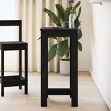 vidaXL Bar miza Črn hrast Inženirski les 51 x 50 x 103.5 cm Jedilna miza | Shoptok.si