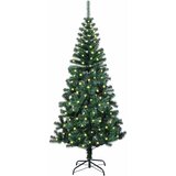  Umjetno predsvijetljeno božićno drvce Zelena 150 cm PVC i metal | shoptok.hr