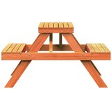  Stol za piknik voštano smeđi 105 x 134 x 75 cm masivna borovina | Eponuda.com