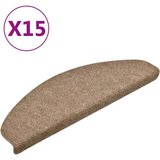 vidaXL samoljepljivi otirači za stepenice 15 kom krem 65 x 21 x 4 cm | shoptok.hr