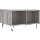 Maison Chic Klubska mizica - kavna mizica - Nizka mizica siva sonoma 60x50x36,5 cm inženirski les, (21753256) Cene