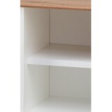Voleo viseči element, bela, hrast artisan | Shoptok.si
