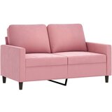  4-dijelni set sofa s jastucima ružičasti baršunasti Ružičasta s jastučićima i tabureom | shoptok.hr