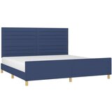  Za krevet s uzglavljem plavi 200 x 200 cm od tkanine | shoptok.hr