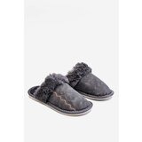 Kesi Men's Warm Slippers With Fur Grey Aron Cene