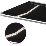 Tenda na ručno uvlačenje s LED svjetlima 400 x 350 cm antracit | shoptok.hr