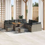  13-delni set vrtne sedežne garniture z blazinami Siva Poli ratan, (22156404) | Shoptok.si