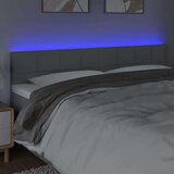  Uzglavlje svjetlosivo 160x5x78/88 cm od tkanine | shoptok.hr