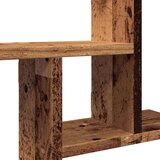 vidaXL Stenska polica 2 kosa starinski les 38x12x38 cm inženirski les | Shoptok.si