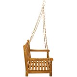  Ljulska klupa za vrt Prirodna 110 x 56 x 58 cm | shoptok.hr