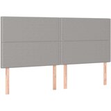  Posteljni okvir z vzglavjem svetlo siv 160x200 cm blago, (20905508) | Shoptok.si