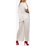 Resti Beige women's pleated patterned set - Clothing | Shoptok.si