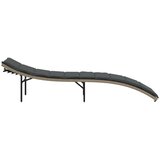  Ležaljka za sunčanje s jastukom 55 x 199 x 50 cm poliratan | shoptok.hr