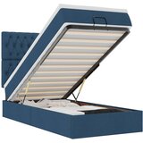  Otomanski krevet s madracem i LED plavi 100x200 cm tkanine | shoptok.hr