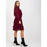 Och Bella Dress-TW-SK-BI-0761.92-burgundy | shoptok.hr