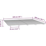  Posteljni okvir bel 160x200 cm trdna borovina, (20726347) | Shoptok.si