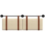  Držeće uzglavlje Zidne Krema 150 x 55 x 5 cm Antikni PU - Krema 140 cm bez LED | shoptok.hr