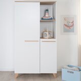 Roba Bijela dječja gardeu dekoru hrasta 52x180x180 cm Léon – | shoptok.hr