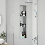  Ničica za tuš Srebrno 90 x 20 x 9,5 cm Nehrđajući čelik | Shoptok.si