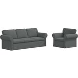SOFA 2 pcs Tamno siva Metal | shoptok.hr