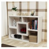Hanah home Beled bijela polica za knjige 105x76,4x29,5 cm, siva | Eponuda.ba