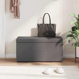  Stolica Siva 81 x 41 x 40 cm Umjetna Koža i Fino Radeći Drvo | shoptok.hr