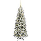 vidaXL Umestno božično drevo med 150 LED Bela 53 x 53 x 120 cm | Shoptok.si