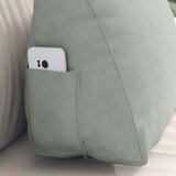  Jastuk za leđa Svijetlo siva 45 x 20 x 35 cm Kordura tekstil | shoptok.hr