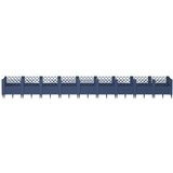  Vrtna sadilica s klinovima plava siva 363,5x43,5x43,5 cm PP | Eponuda.com