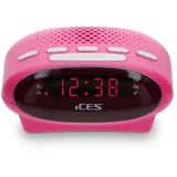 sat sa alarmom i FM radiom ICES ICR-210 rozi