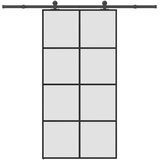  Klizna vrata s priborom 102,5x205 cm od stakla ESG i aluminija | shoptok.hr