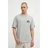Reebok Classic Bombažna kratka majica Basketball moška, siva barva, 100075810