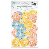  3D papirno pastelno cvijeće - set od 24 komada (Cvijetovi od papira za) Cijene