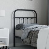 vidaXL Metalno uzglavlje crno 75 cm Cijene