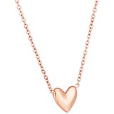 Vuch Ženska ogrlica Ember Rose Gold s motivom srca, 45 cm Slike