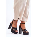 Boto Sandals On A High Heel Black Maya | Shoptok.si