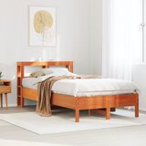 Maison Chic Posteljni okvir - Enojna postelja - Postelja za odrasle brez vzmetnice voščeno rjav 90x200 cm borovina-J8231, (21765596) | Shoptok.si