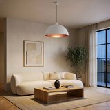 Brilagi LED luster na sajli METALO 1xE27/40W/230V Ø 40 cm bela/bakarna | Eponuda.com
