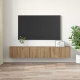  Set TV komoda 3 kom. Smeđa Konstruirano drvo | shoptok.hr