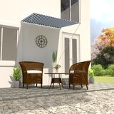 vidaXL Zložljiva tenda 150x150 cm modra in bela Cene