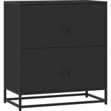 vidaXL komoda crna 68x35x76 cm konstruirano drvo | shoptok.hr