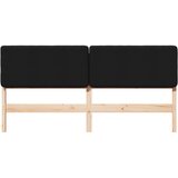  Tapecirano vzglavje Rjava in črna 180 cm Masivno borovo les, (5000109219) | Shoptok.si