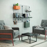 Metaltex Črna kovinska konzola za sistem modularnih polic Mural – | Shoptok.si